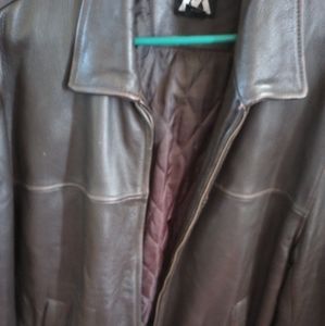 Men's leather coat